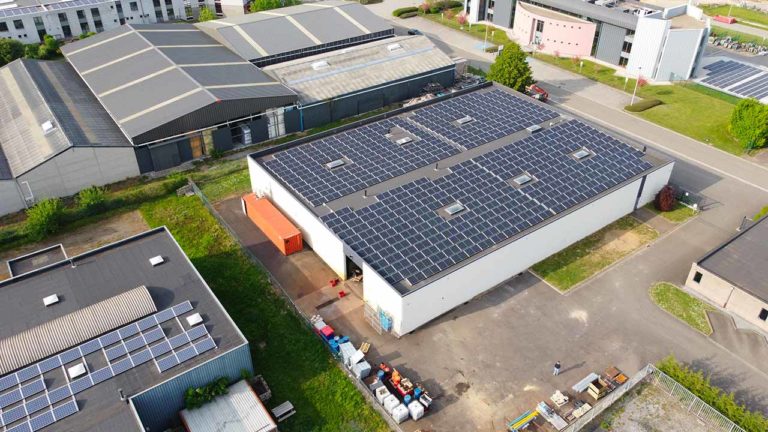 BKS installs solar panels on the roof of its Belgian factory